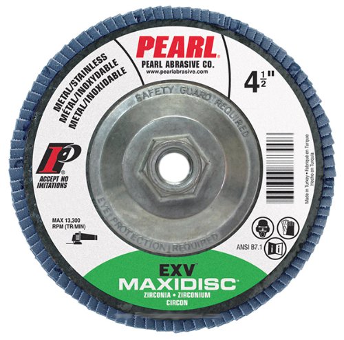 Pearl EXV 4-1/2" x 5/8"-11 Zirconia 80GRIT - T27 - Maxi Disc - MAX458ZEH ( 10-pack )