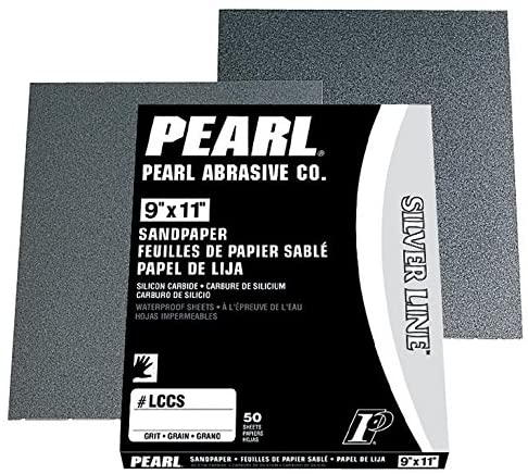 Pearl 9"x11" Silver Line Sandpaper Sheets C100 Grit - Waterproof - StaplermaniaStore