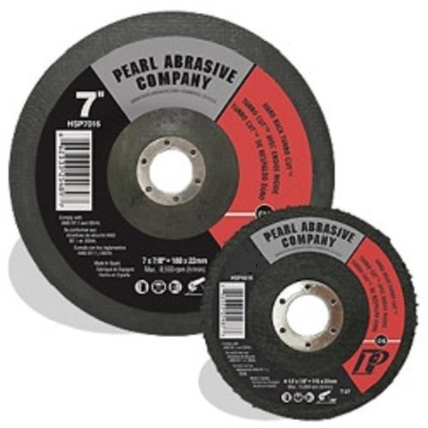 Pearl Abrasive 7" Turbo-Cut Disc, 16 Grit, Clean and Prep Wheel HSP7016 - StaplermaniaStore