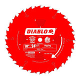 Freud D1024X Diablo 10-Inch 24-Tooth ATB Ripping Saw Blade 5/8-Inch Arbor and PermaShield Coating (6 Pack)