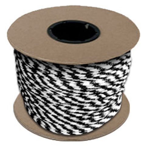 Halter - Lead Rope - Black & White - Braided - MFPP 27/64" x 500', 1150 lbs Tensile (1 Spool) - CWC-115331 - StaplermaniaStore