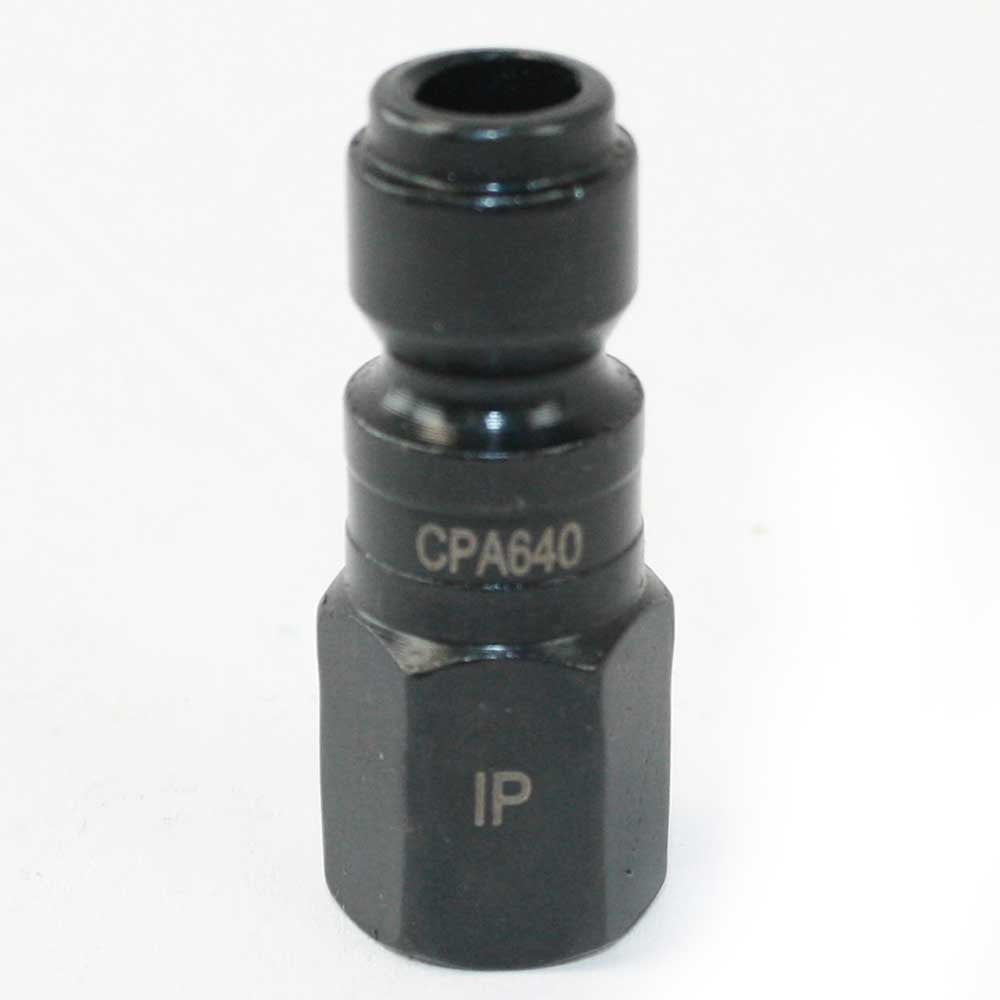 Interstate Pneumatics CPA640 3/8 Inch Automotive Steel Coupler Plug 1/4 Inch Female NPT - StaplermaniaStore