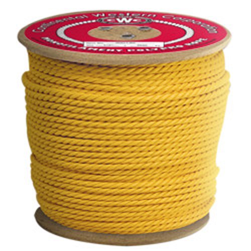 PolyPRO Yellow Rope - 3 Strand - 1/4" x 1200', 1125 lbs Tensile (1 Spool) - CWC-300040 - StaplermaniaStore