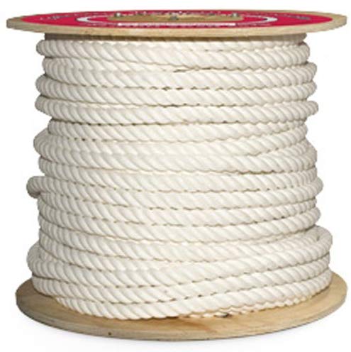 Cotton Halter Rope - 3/4" x 300 ft., White - StaplermaniaStore