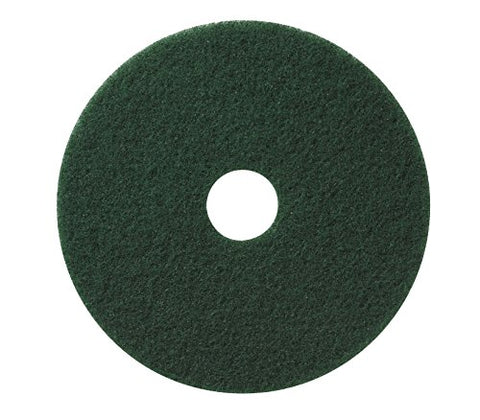 Americo Manufacturing 400316 Green Scrub Floor Scrubbing Pad (5 Pack), 16" - StaplermaniaStore
