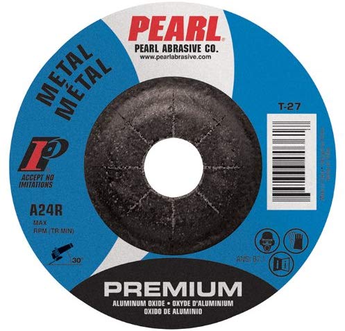 Pearl Premium 4-1/2" x 1/4" x 7/8" Depressed Center Grinding Wheel (Pack of 25) - StaplermaniaStore
