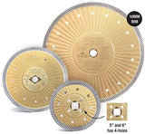 Pearl Abrasive P5 Turbo Mesh Porcelain Diamond Blade 4-1/2" x .048 x 7/8, 5/8, 20mm DIA45TTS - StaplermaniaStore