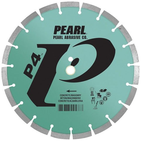 Pearl Abrasive P4 LW1008CP Concrete and Masonry Segmented Blade P4 10 x .080 x ◊, 5/8 - StaplermaniaStore