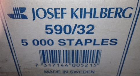 Josef Kihlberg JK JK590-32 1 1⁄4" Wide Crown Staples 5,000 - StaplermaniaStore