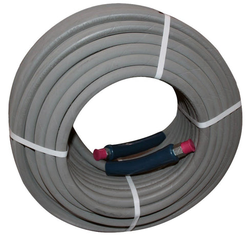 100 ft 3/8" Gray Non-Marking 4000psi Pressure Washer Hose - StaplermaniaStore