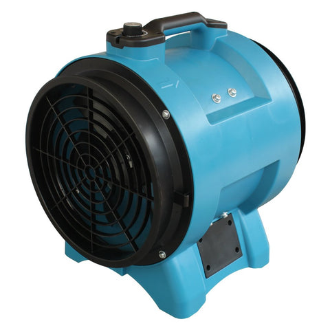 XPOWER X-12 1/2 HP 12" Diameter Industrial Confined Space Ventilation Fan – for Corn Mills, Man Hole, Sewage Systems – Blue
