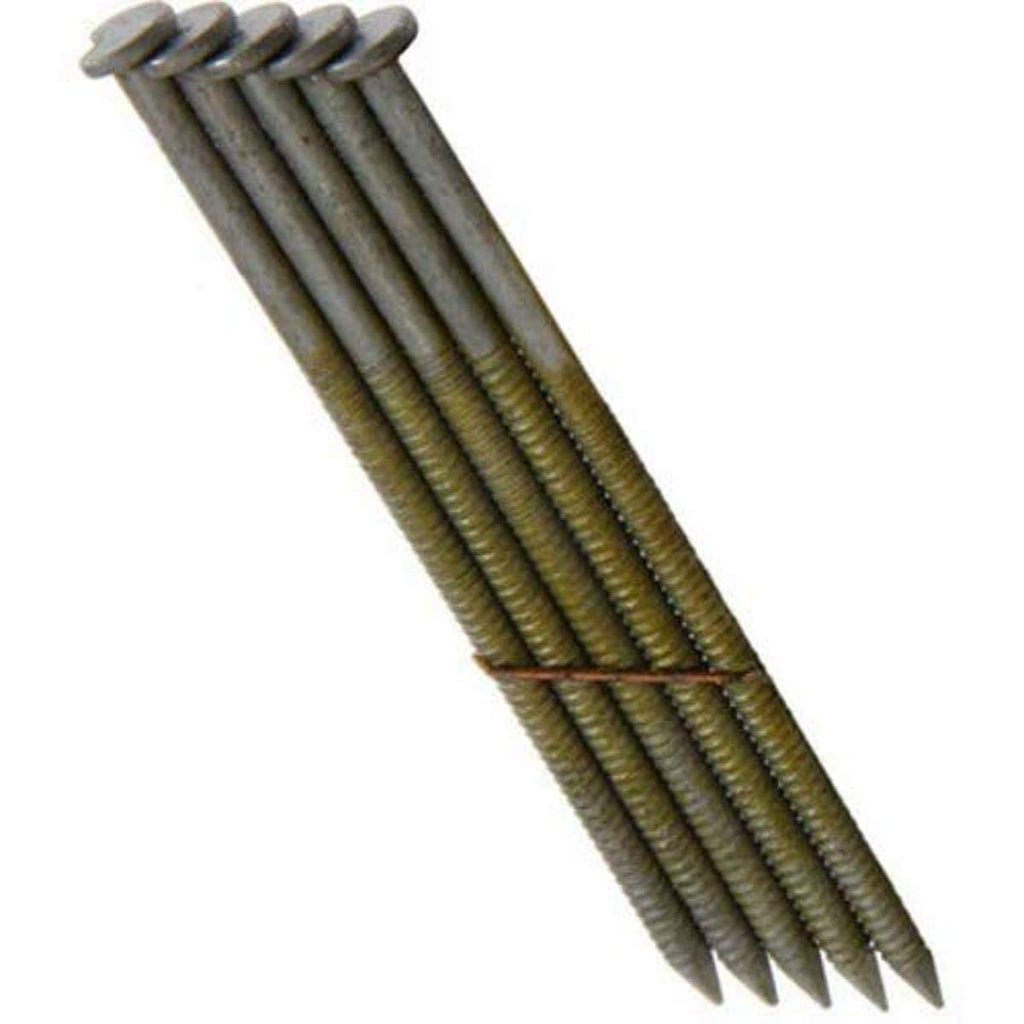 Grip Rite Prime Guard GRS8DRHG 28-deg HD Galv Wire Clipped Head Nails, Ring 2-3/8-inch by .113 (2,500 per pk), Steel - StaplermaniaStore