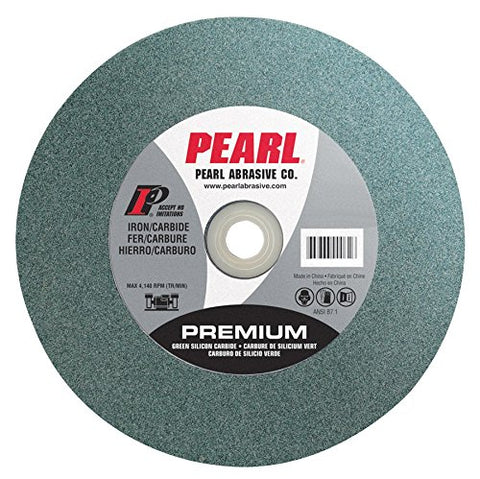 Pearl Abrasive BG612060 Green Silicon Carbide Bench Grinding Wheel with C60 Grit - StaplermaniaStore