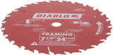 Diablo D0724A 7-1/4" 24T Diablo Circular Saw Framing Blade