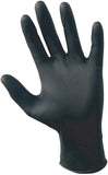 SAS Safety 66518 Raven Powder-Free Disposable Black Nitrile 6 Mil Gloves, Large, 100 Gloves by Weight - StaplermaniaStore