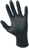 SAS Safety 66518 Raven Powder-Free Disposable Black Nitrile 6 Mil Gloves, Large, 100 Gloves by Weight - StaplermaniaStore
