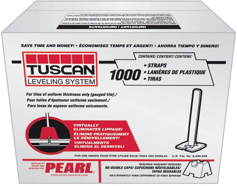 Pearl Abrasive TLSSTRAP1000 Tuscan Leveling System Straps 1000 pcs