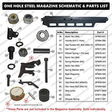 Superior Parts SP 885-827 Aftermarket Magazine Assembly (Steel) 1-Hole for Hitachi NR83A, NR83A2, NR83A2(S), NR83A3, NR83A23S Framing Nailers - StaplermaniaStore