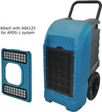 XPOWER XD-125 Industrial Commercial Dehumidifier Dry basements, Large Rooms, Work Sites, Storage Facilities - 125-Pints/15-Gallons a Day - Blue