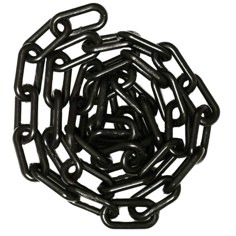 1" 4mm Plastic Chain, 100 feet-Black - StaplermaniaStore