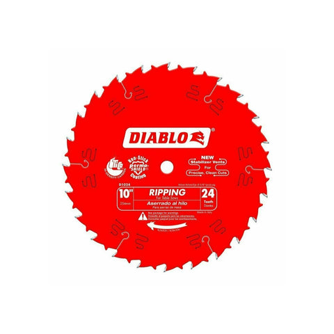Diabloo Tools D1024X 10 in. x 24 Tooth Ripping Saw Bblade