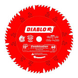 Diablo 12-Inch x 60-Tooth Comb Combination Saw Blade with 1-Inch Arbor (2-Pack)