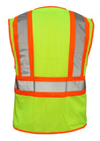 SAS Safety 690-2110 Flame Retardant Vest, Class 2 Yellow with 2" Reflective Contrasting Trim - XLrg - StaplermaniaStore