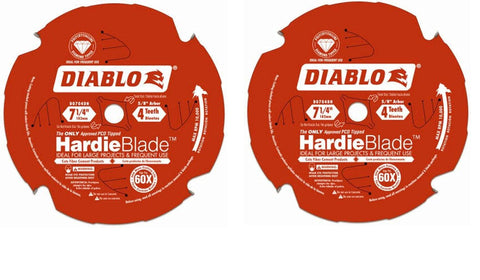 Freud D0704DH Diablo 7-1/4"x4T PCD Tip TCG Hardie Fiber Cement Saw BLD,5/8 Arbor (Tw? ???k)