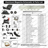 Superior Parts SP 885-827A Aluminum Magazine for Hitachi NR83A & NR83A2 Framing Nailers - StaplermaniaStore