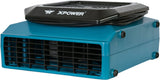 XPOWER XL-760AM 1/3 HP 1150 CFM Sealed Motor Low Profile Fan, Air Mover, Carpet Dryer with Build-in GFCI Power Outlets and Hour Meter