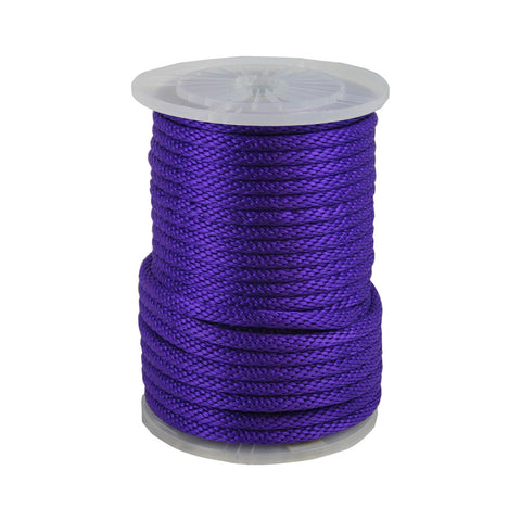 115427 5/8in Solid Braid Multifilament Poly Purple Halter Rope 200ft - StaplermaniaStore