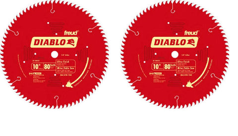 Freud D1080X Diablo 10" 80-Tooth ATB Saw Blade w/5/8" Arbor&PermaShield Coating (Tw? ???k)