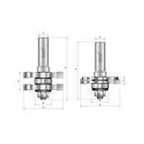 Freud 99-036: 1-3/4" (Dia.) Adjustable Tongue & Groove Bit Set