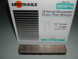 Spotnails 8608pg 1/2" Crown Staples 16 Gauge 1" for Paslode Dewalt - StaplermaniaStore