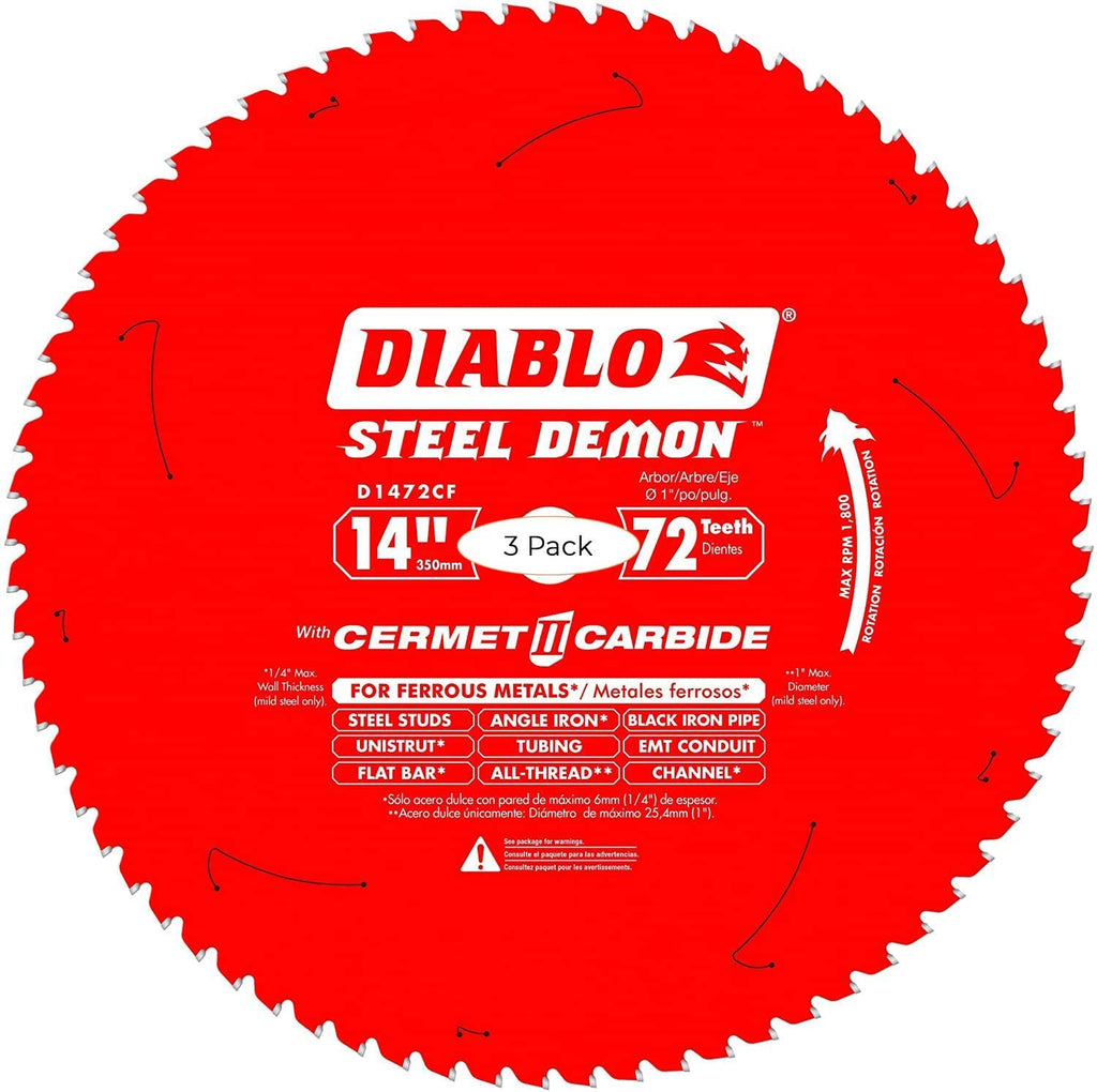 Diablo D1472CF 14-inch Steel Demon 72T Cermet II Carbide Ferrous Metal Saw Blade (Thr?? ???k)
