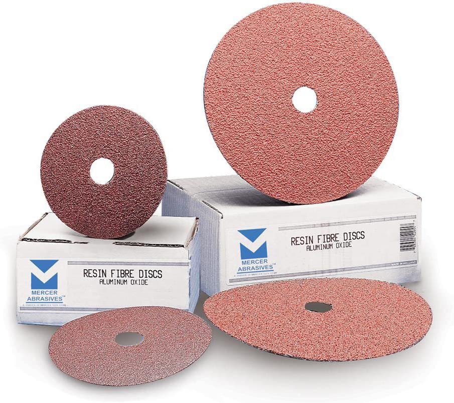 Mercer Abrasives 5-Inch by 7/8-Inch Aluminum Oxide Resin Fibre Discs