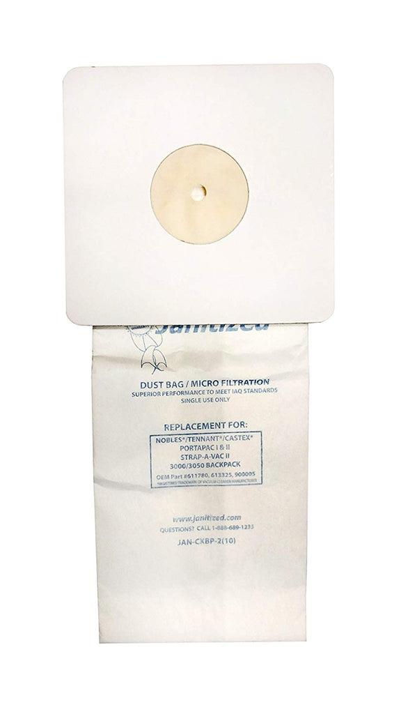 Janitized JAN-CXBP-2(10)  Replacement Commercial Vacuum Paper Bag - StaplermaniaStore