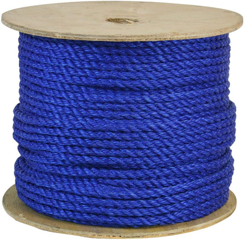 CWC 301215 1/2 Inch Poly Pro Blue Rope 600 Feet Long - StaplermaniaStore