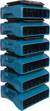 XPOWER XL-760AM 1/3 HP 1150 CFM Sealed Motor Low Profile Fan, Air Mover, Carpet Dryer with Build-in GFCI Power Outlets and Hour Meter