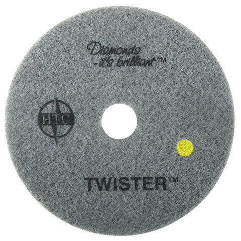 Americo Twister™ Diamond Cleaning System 14" Yellow Floor Pad - 1500 Grit - 2 per case - StaplermaniaStore