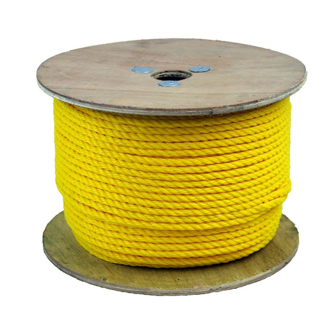 300035 1/4 Inch Poly Pro Yellow Rope 600 Feet Long - StaplermaniaStore