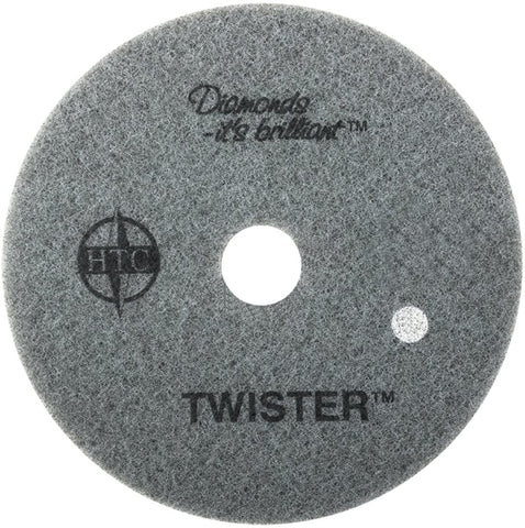 Americo Manufacturing 435320 Twister White 800 Grit Floor Pad for Step 1 Deep Cleaning (2 Pack), 20" - StaplermaniaStore