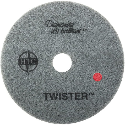Americo Manufacturing 435220 Twister Red 400 Grit Floor Pad for Heavy Duty Cleaning (2 Pack), 20" - StaplermaniaStore