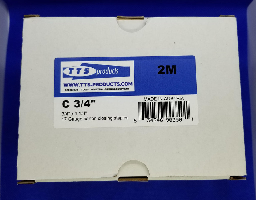 TTSC3/4 1-1/4-Inch Crown 3/4-Inch Leg Carton Closing Staple C 3/4