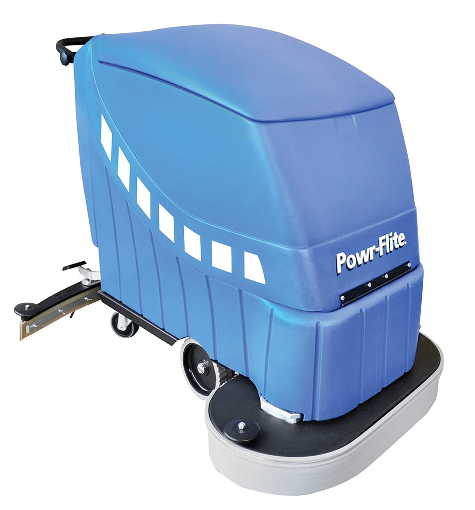 Powr-Flite PAS28-DXBC Self-Propelled Battery Powered Automatic Scrubber, 225 rpm, 28" - StaplermaniaStore