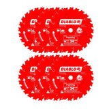 Diablo 6-1/2" x 24-Tooth ATB Framing Saw Blade with 5/8" Arbor (6-Pack)