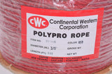 PolyPRO Red Rope - 3 Strand - 3/8" x 600', 2430 lbs Tensile (1 Spool) - CWC-301305 - StaplermaniaStore