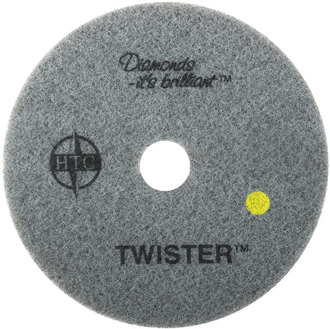 Americo Manufacturing 435427 Twister Yellow 1500 Grit Floor Pad for Step 2 Initial Polishing (2 Pack), 27"