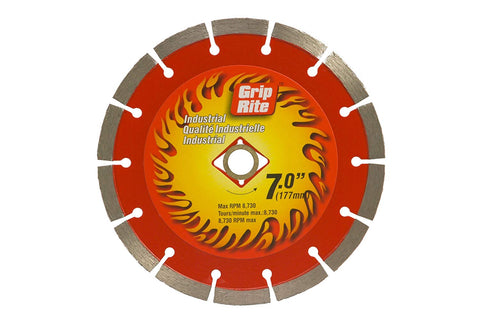 Grip-Rite GRSDB7I 7-Inch Industrial Segmented Diamond Blade - StaplermaniaStore