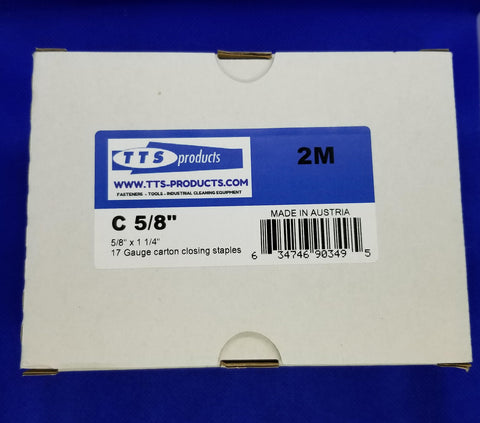 TTSC5/8 1-1/4-Inch Crown 5/8-Inch Leg Carton Closing Staple C 5/8